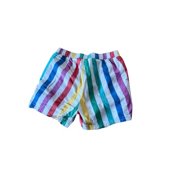 Hanna Andersson rainbow stripes youth shorts - Picture 2 of 4